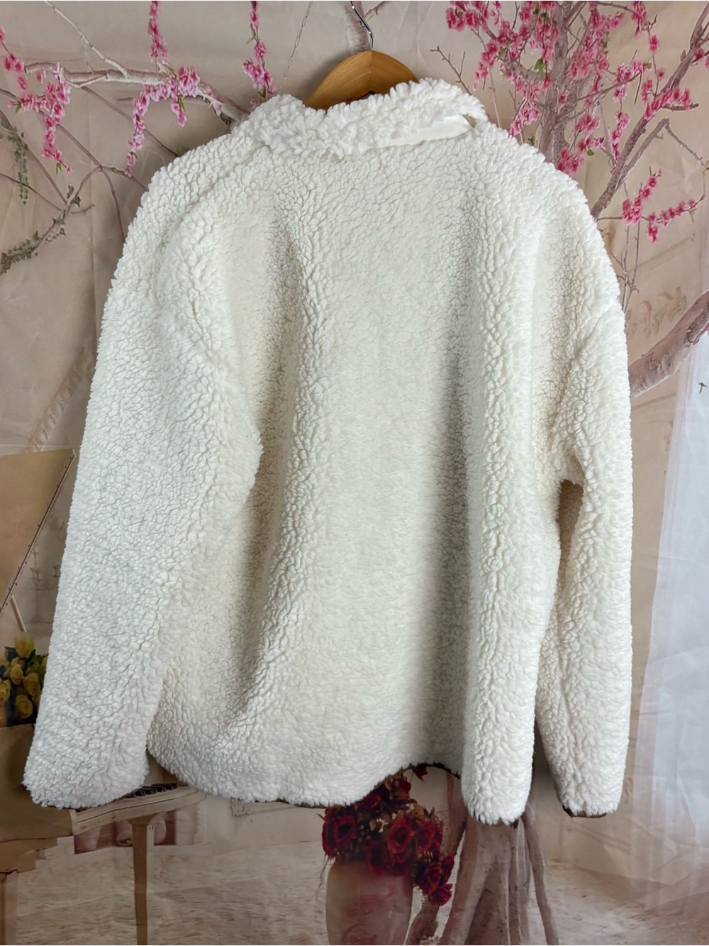 NEW J.Crew faux sherpa teddy barn jacket - Picture 5 of 10